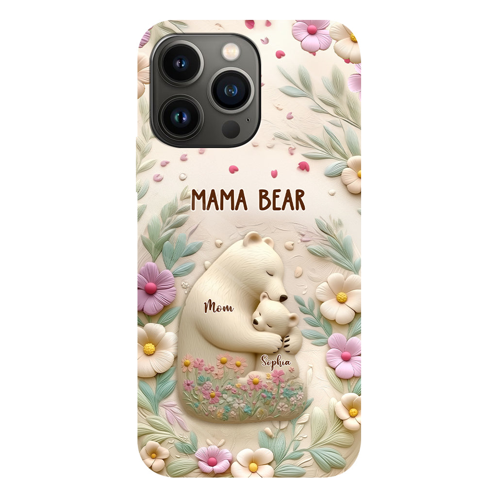 Mama Bär – Personalisierte Handyhülle mit Muttermotiv