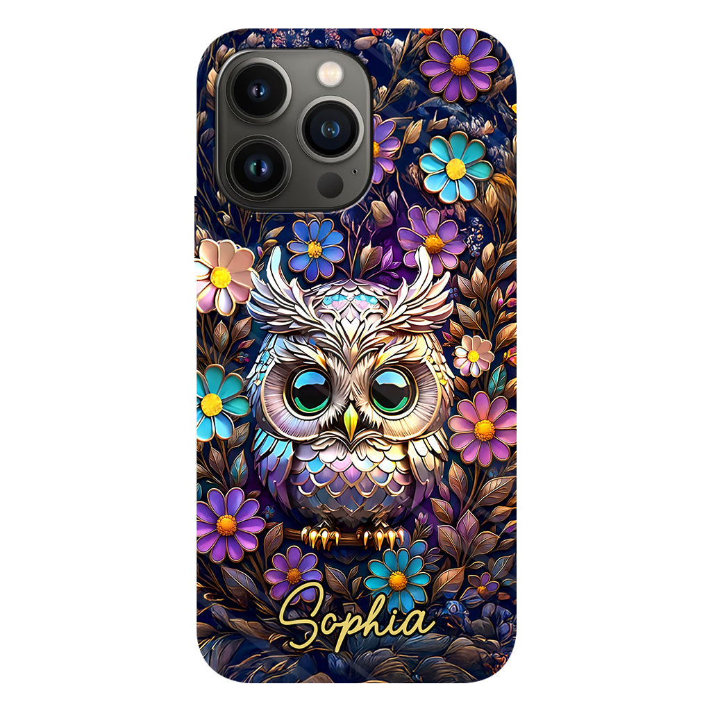 Cute Owl - Personalized Owl Full Print Phone Case