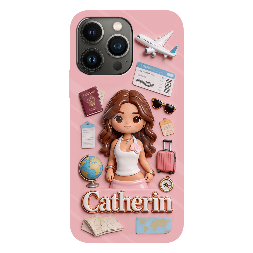 Traveling Lover - Personalized Travelling Full Print Phone Case