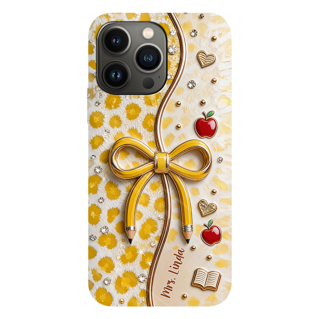 Back To School - Personalized Teacher Full Print Phone Case