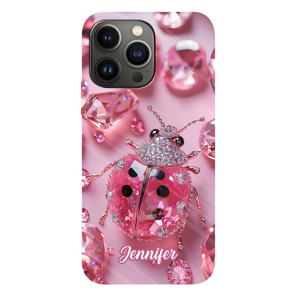 Marienkäfer - Personalisierte Handyhülle mit Marienkäfer-Vollbild
