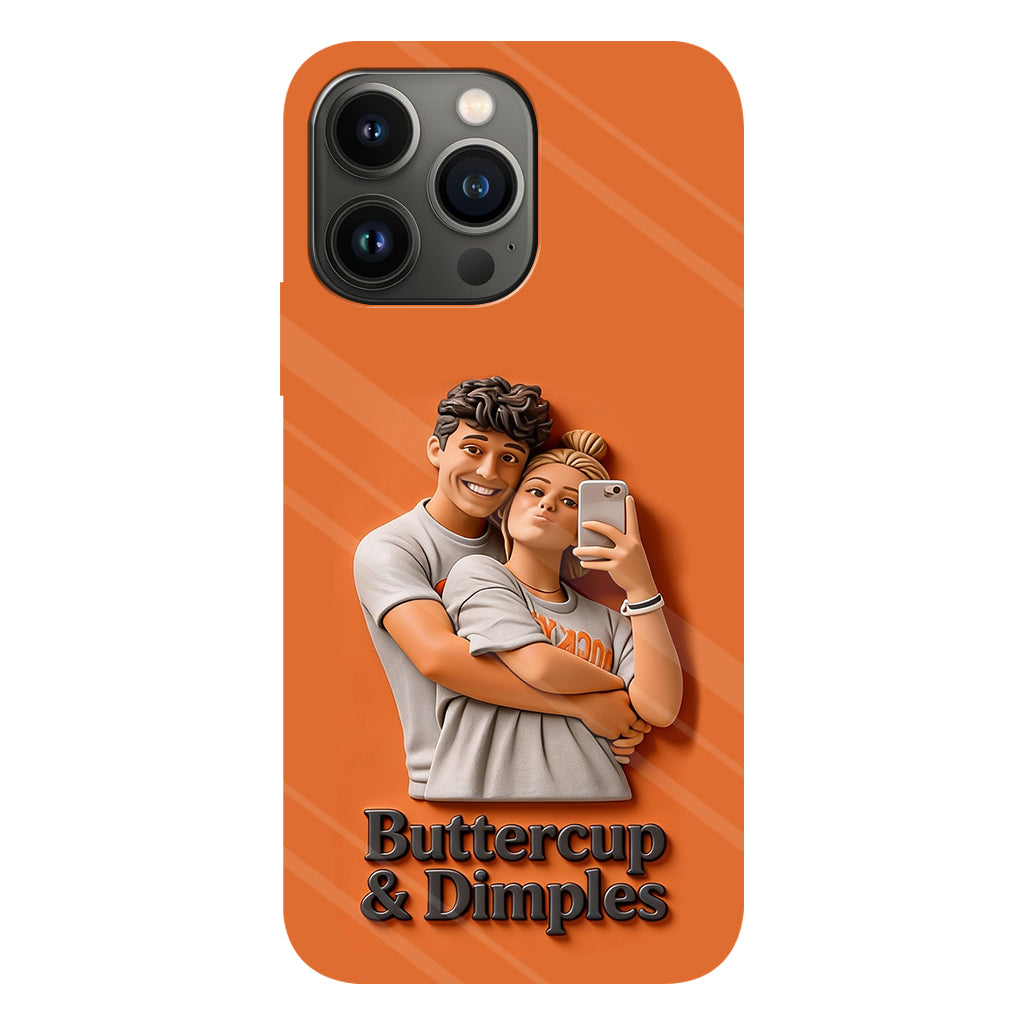 Individuell gestaltbar mit jedem Foto – Perfektes Valentinstagsgeschenk – Personalisierte Handyhülle mit vollflächigem Aufdruck für Paare