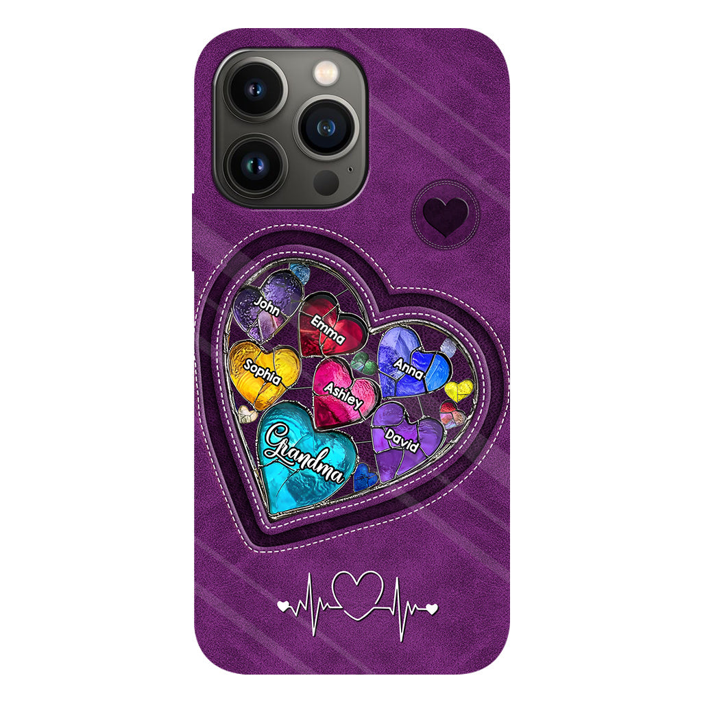 Grandma's Mom's Sweethearts - Personalized Grandma Full Print Phone Case