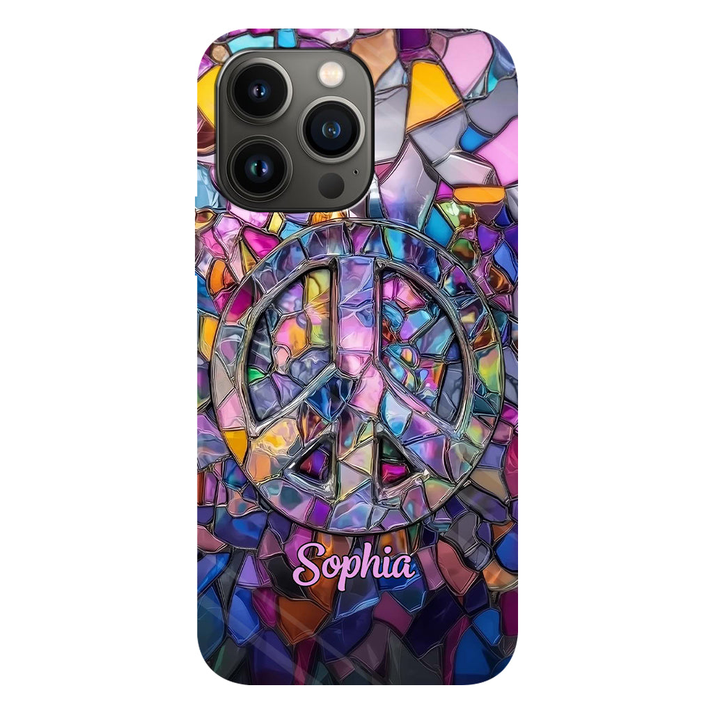 Hippie Soul – Personalisierte Handyhülle mit Hippie-Vollbilddruck