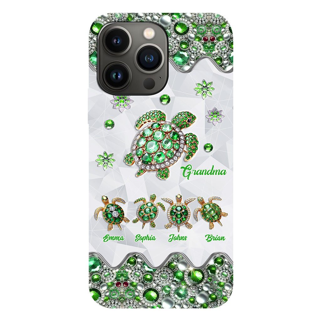 Grandma Of Little Turtles - Personalized Grandma Full Print Phone Case