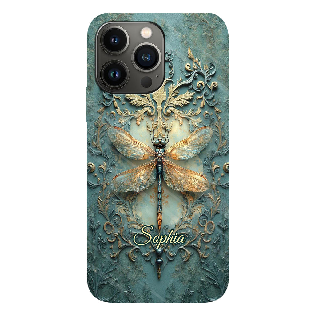 Stunning Dragonfly - Personalized Dragonfly Full Print Phone Case