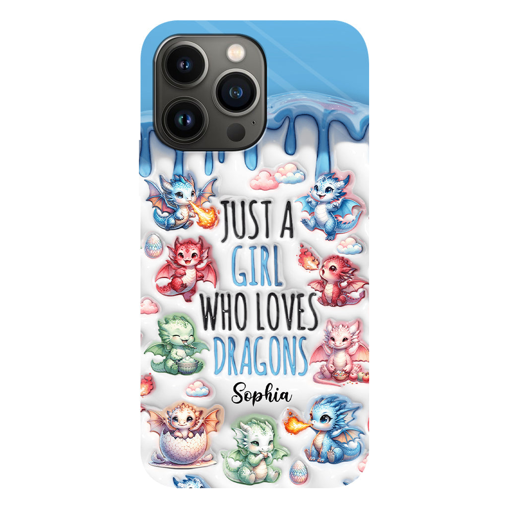 Just A Girl Who Loves Dragons - Personalized Dragon Full Print Phone Case