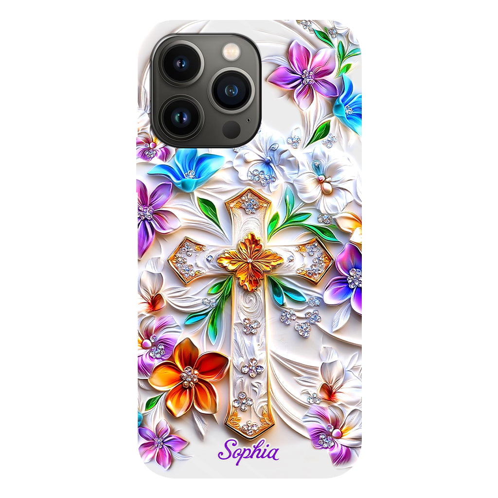 Glaube – Personalisierte Handyhülle mit christlichem Volldruck