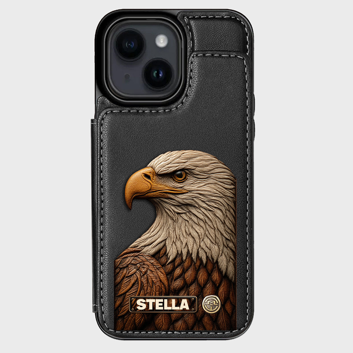 Majestic Eagle - Personalized Bald Eagle Wallet Phone Case