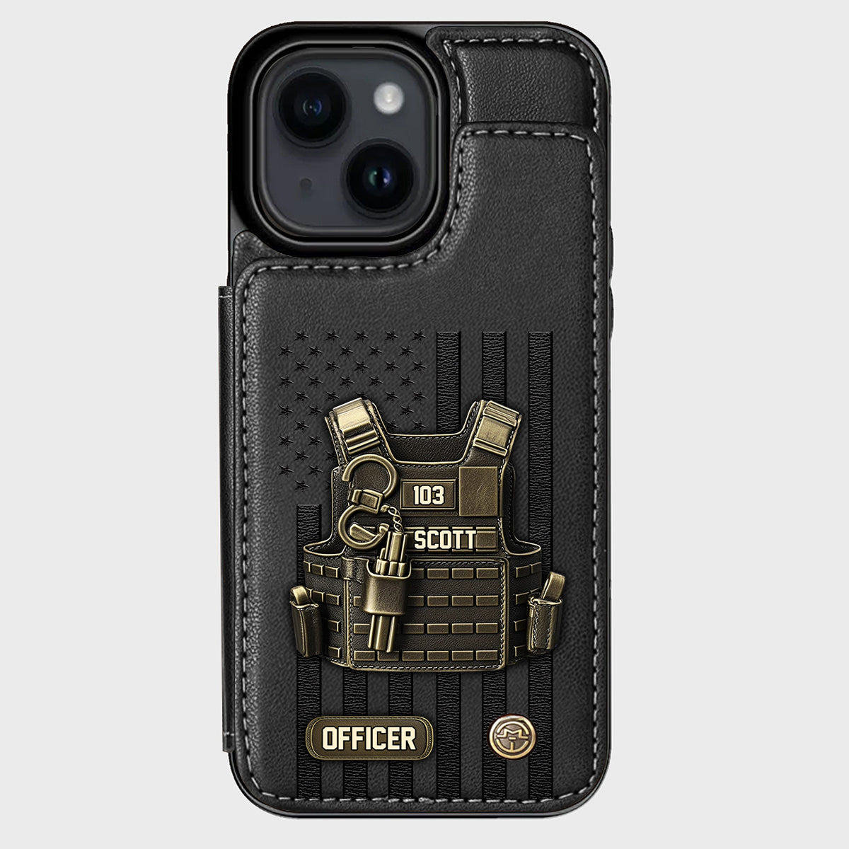 Proud Police - Personalized Police Officer Wallet Phone Case