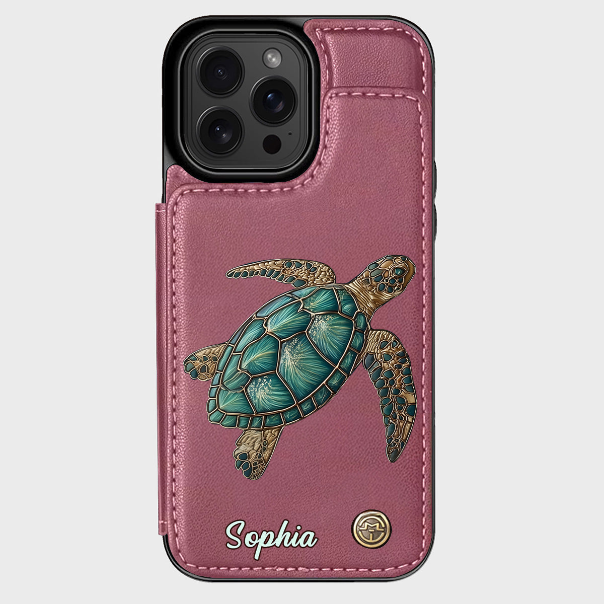 Love Turtles - Personalized Turtle Wallet Phone Case
