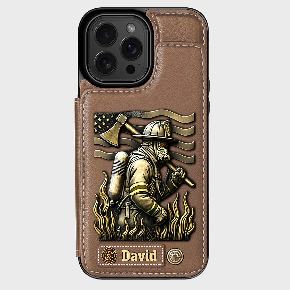 Proud Firefighter - Personalized Firefighter Wallet Phone Case