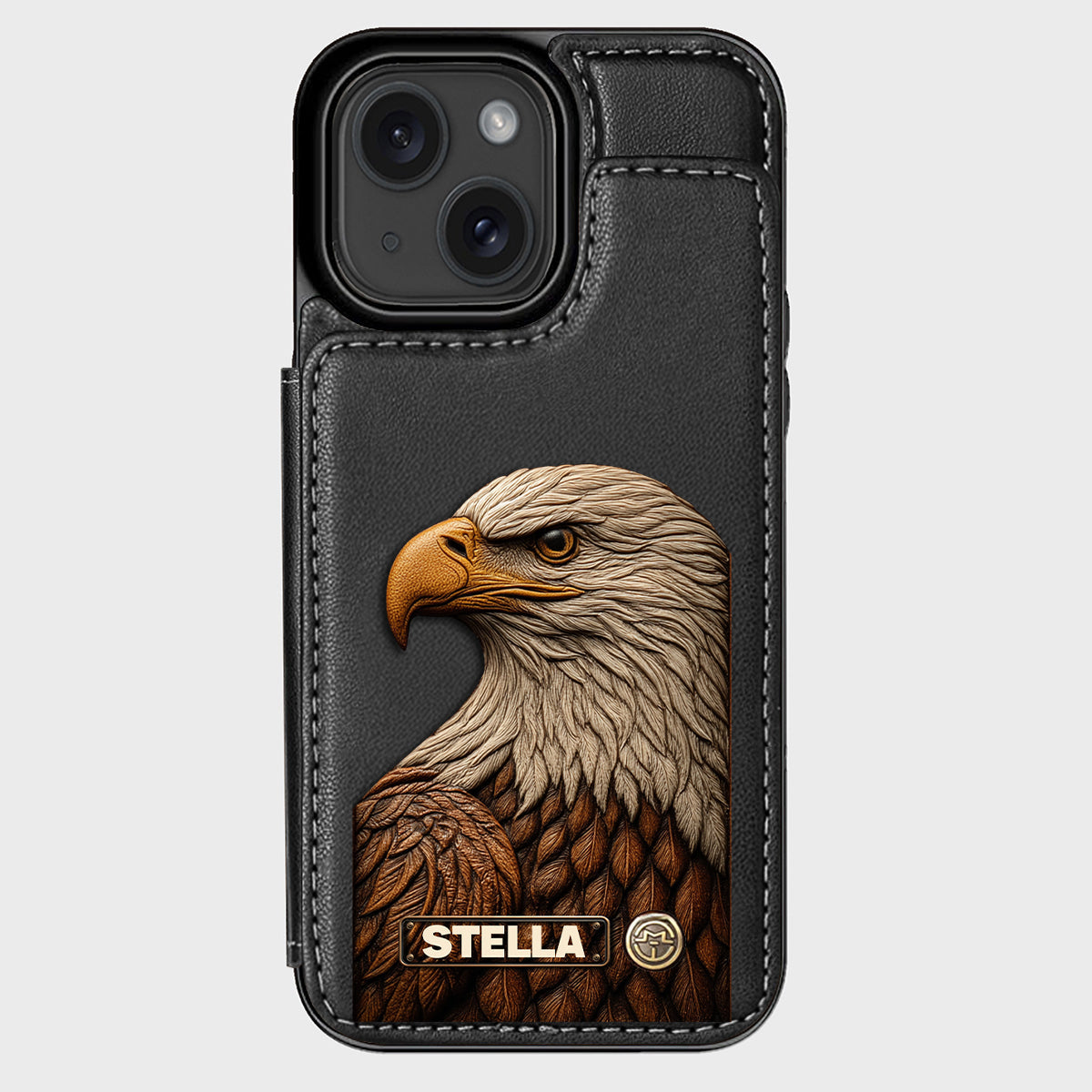 Majestic Eagle - Personalized Bald Eagle Wallet Phone Case