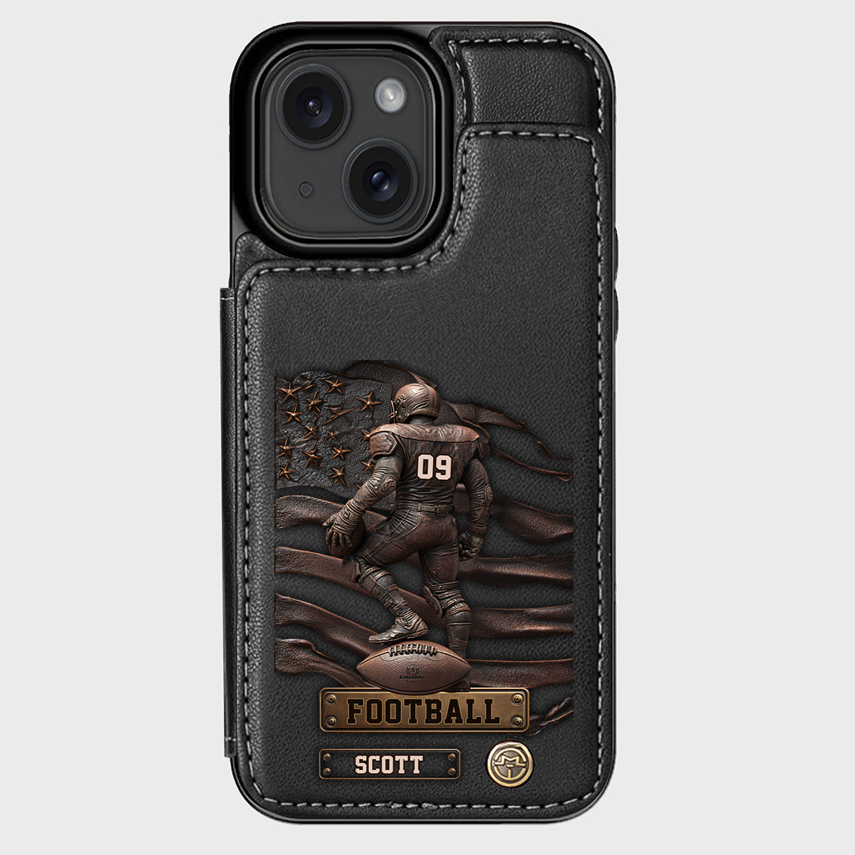 Game Day - Personalized Football Wallet Phone Case