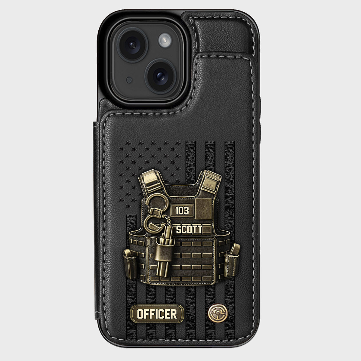 Proud Police - Personalized Police Officer Wallet Phone Case