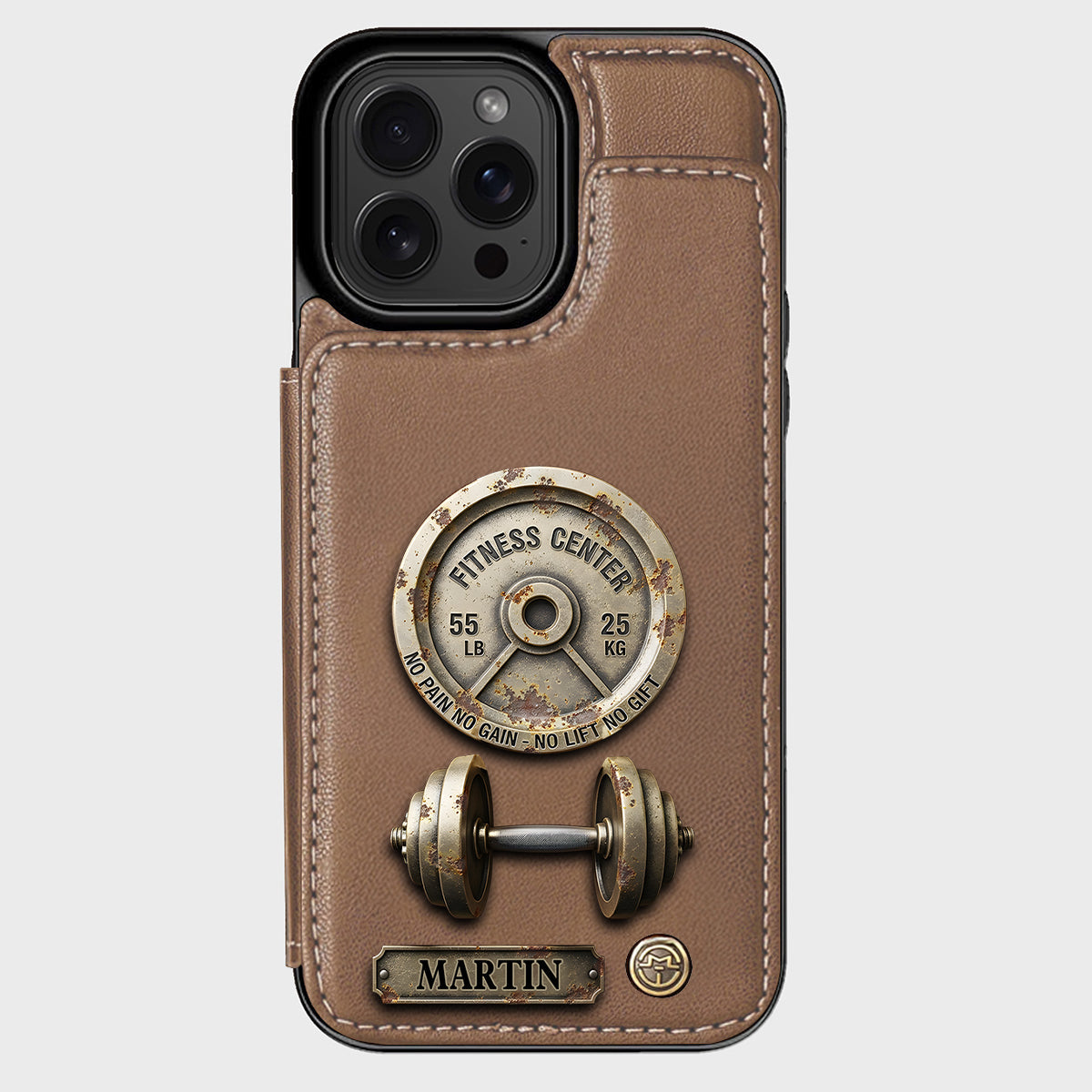 No Pain No Gain - Personalized Fitness Wallet Phone Case