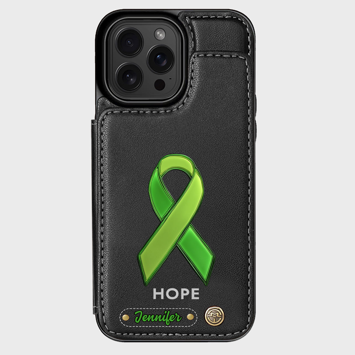 Hoffnung – Personalisierte Handyhülle mit Brieftaschenfunktion zur Sensibilisierung für psychische Gesundheit