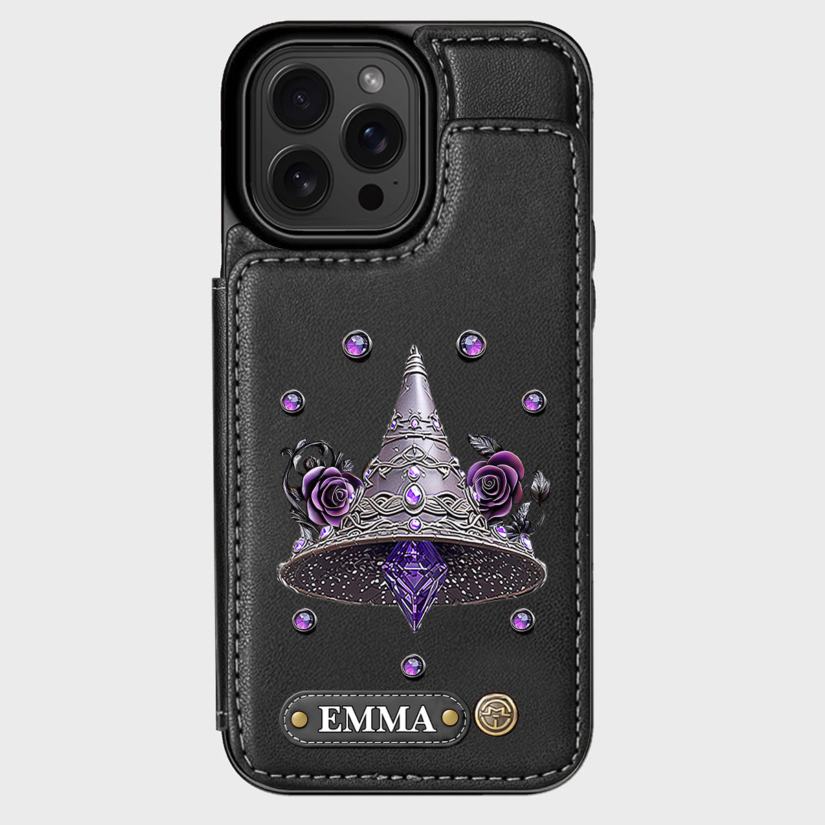 Beautiful Witch Hat - Personalized Witch Wallet Phone Case