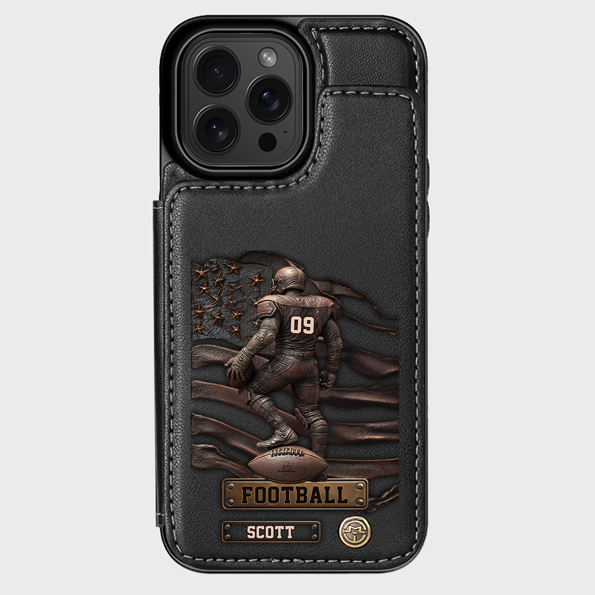 Game Day - Personalized Football Wallet Phone Case