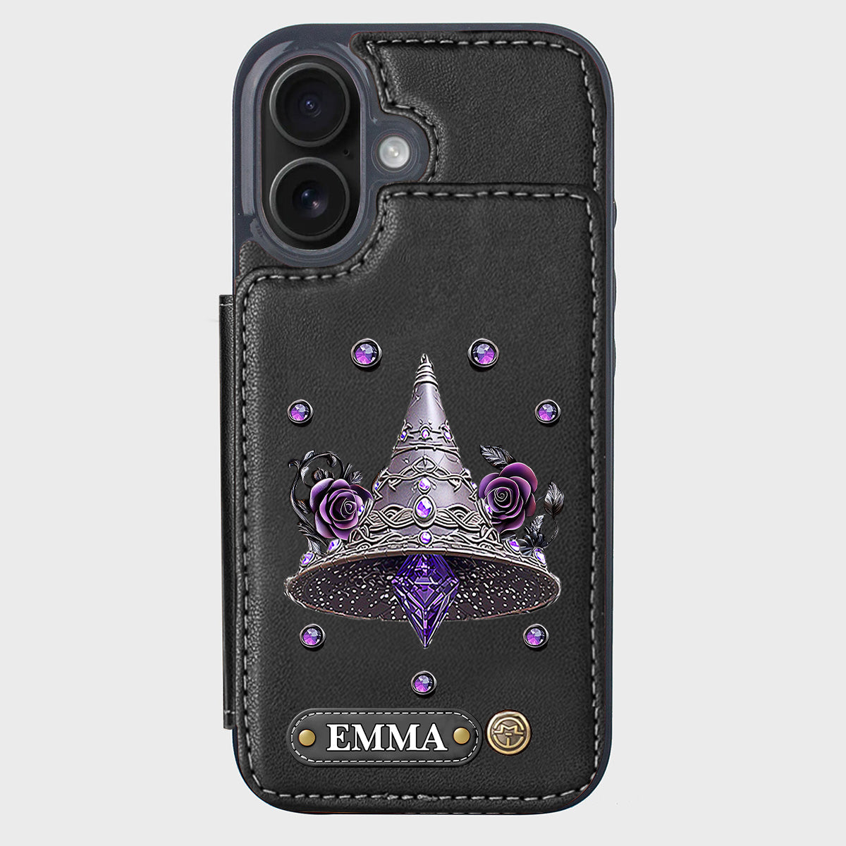 Beautiful Witch Hat - Personalized Witch Wallet Phone Case