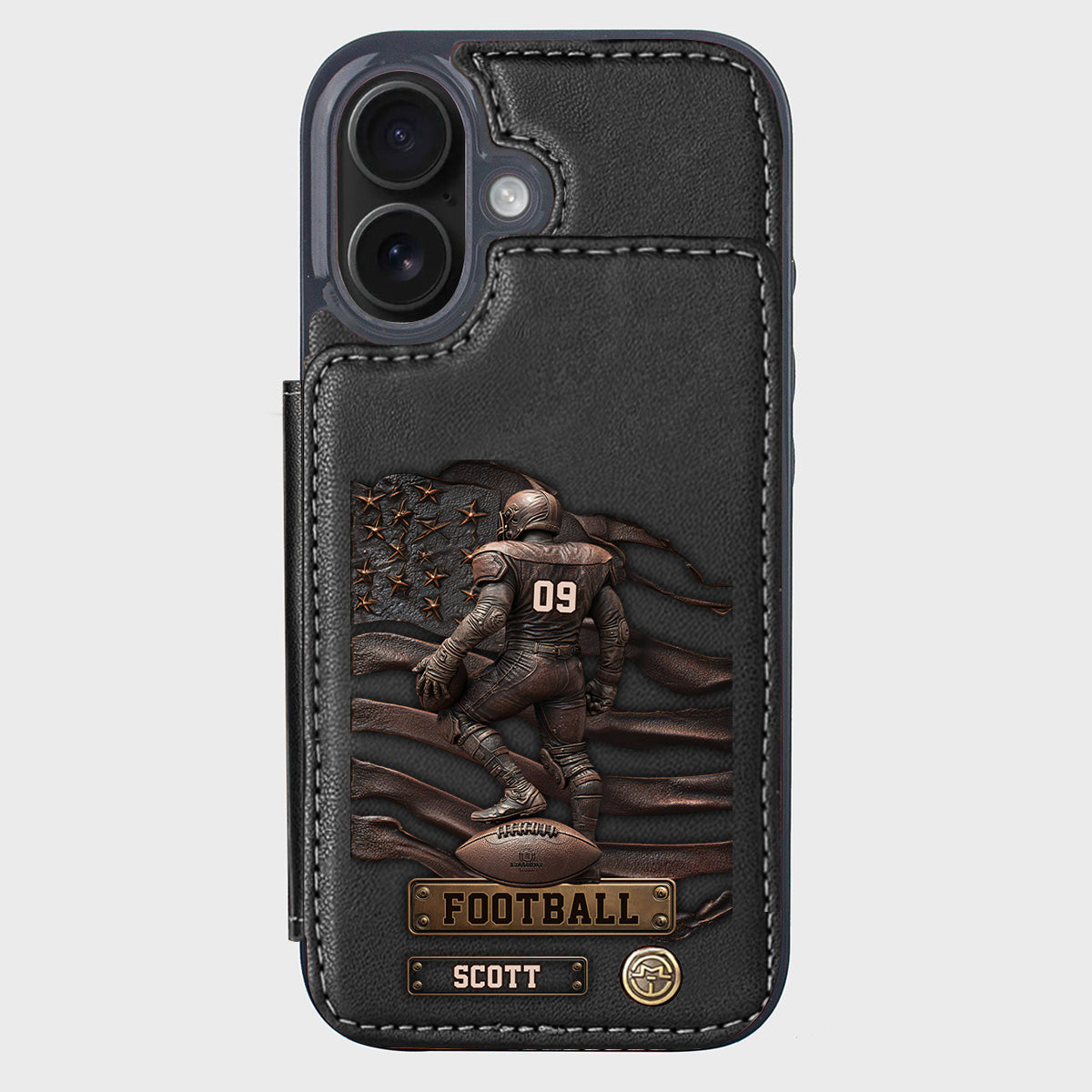 Game Day - Personalized Football Wallet Phone Case