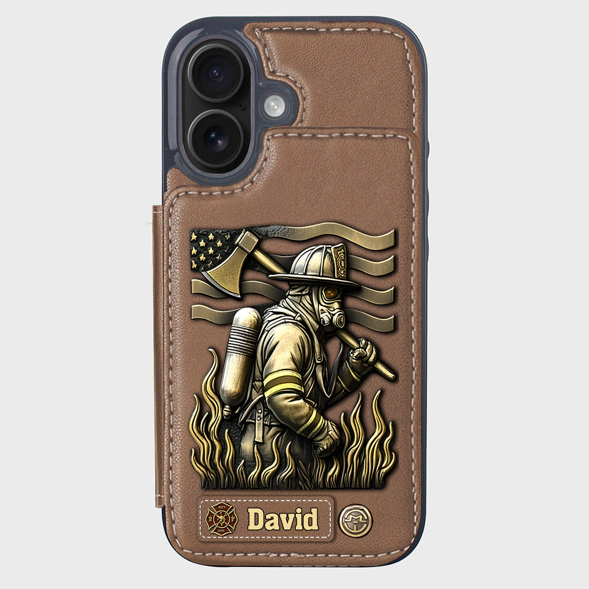 Proud Firefighter - Personalized Firefighter Wallet Phone Case