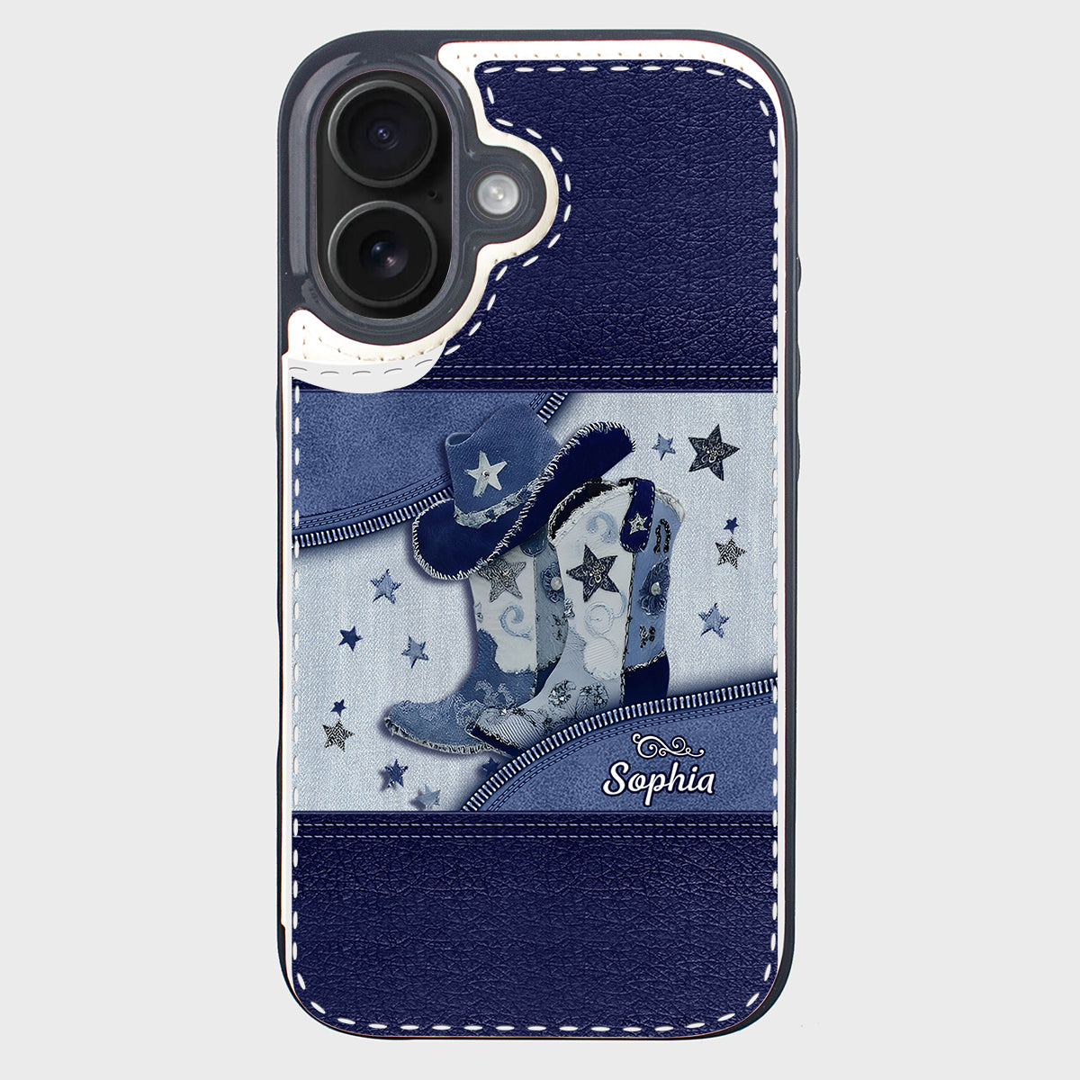 Cowgirl Boots - Personalized Cowgirl Foldable Wallet Phone Case