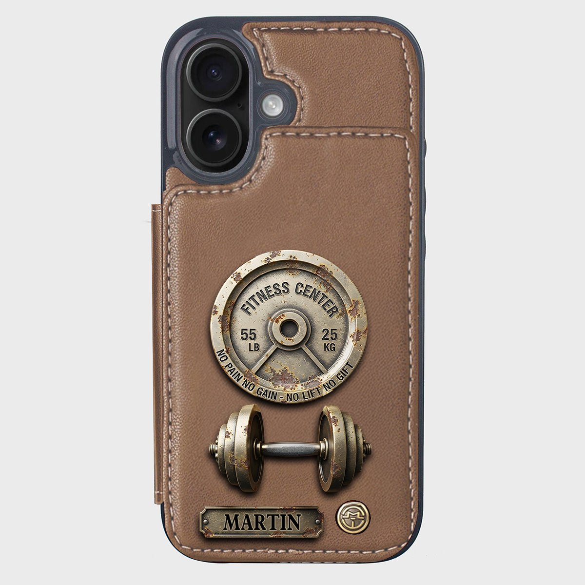 No Pain No Gain - Personalized Fitness Wallet Phone Case