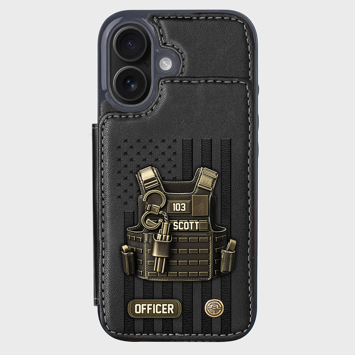 Proud Police - Personalized Police Officer Wallet Phone Case