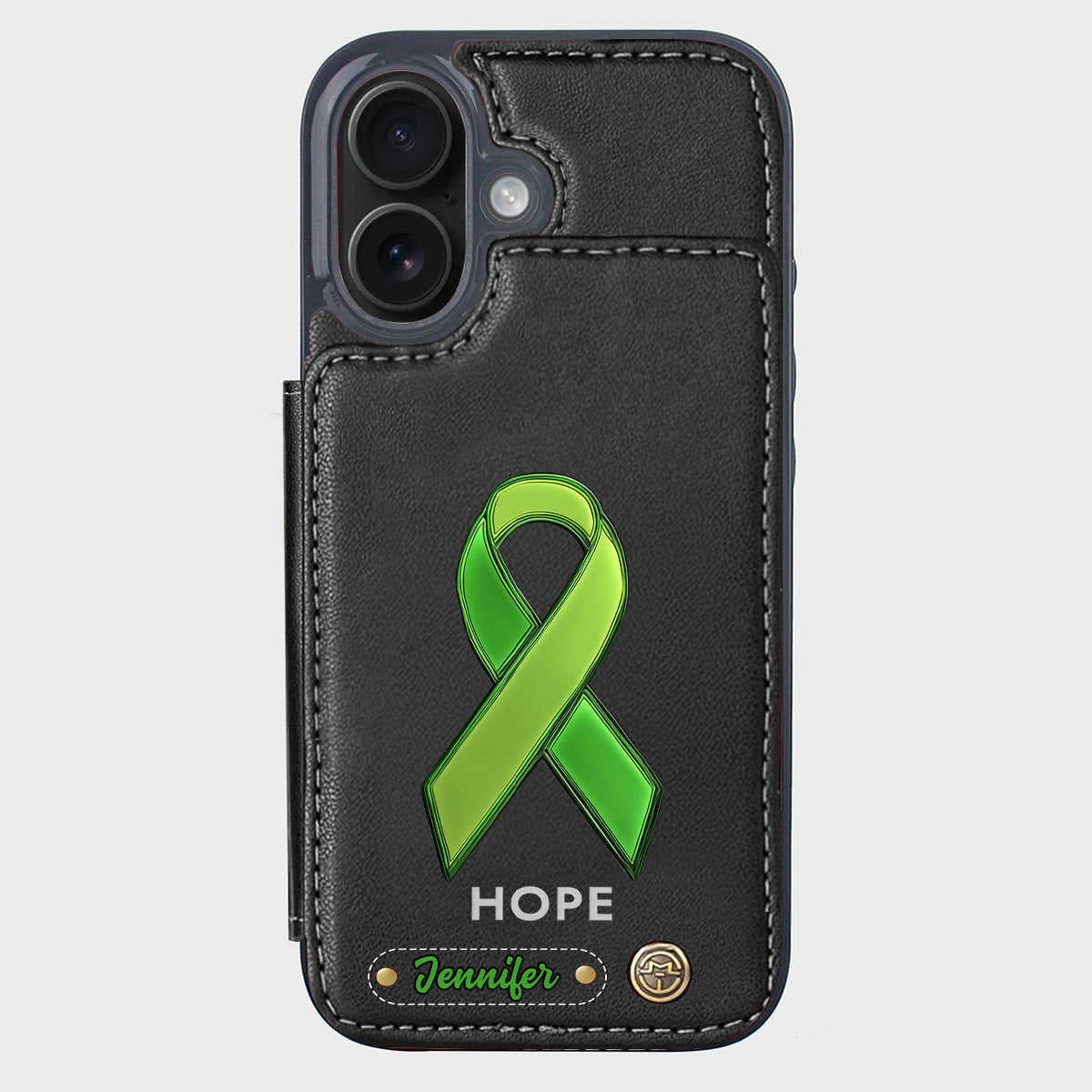 Hoffnung – Personalisierte Handyhülle mit Brieftaschenfunktion zur Sensibilisierung für psychische Gesundheit