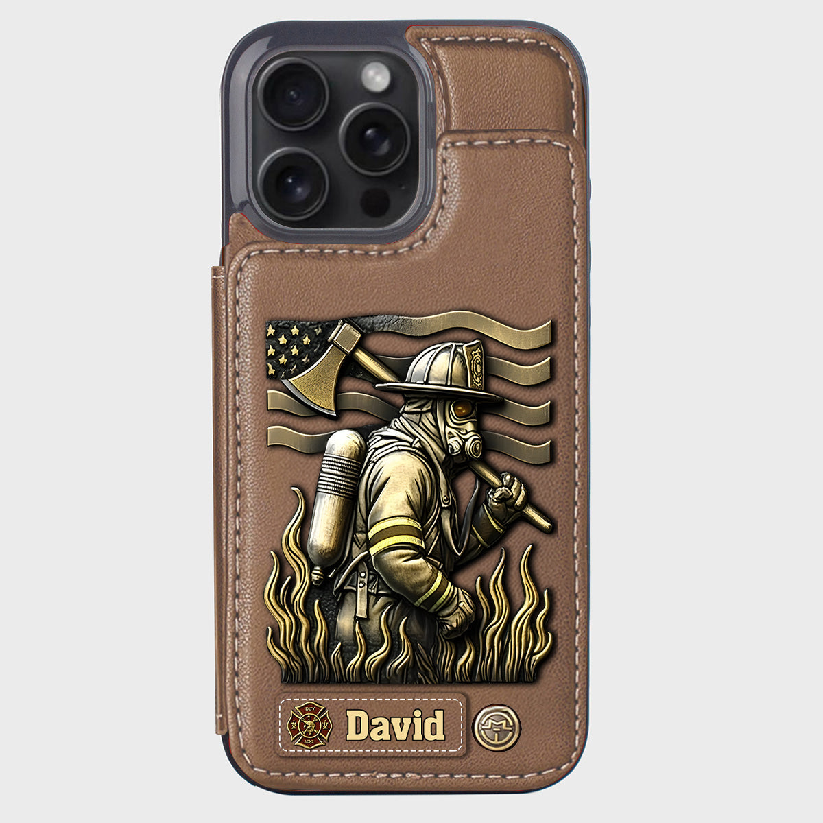 Proud Firefighter - Personalized Firefighter Wallet Phone Case