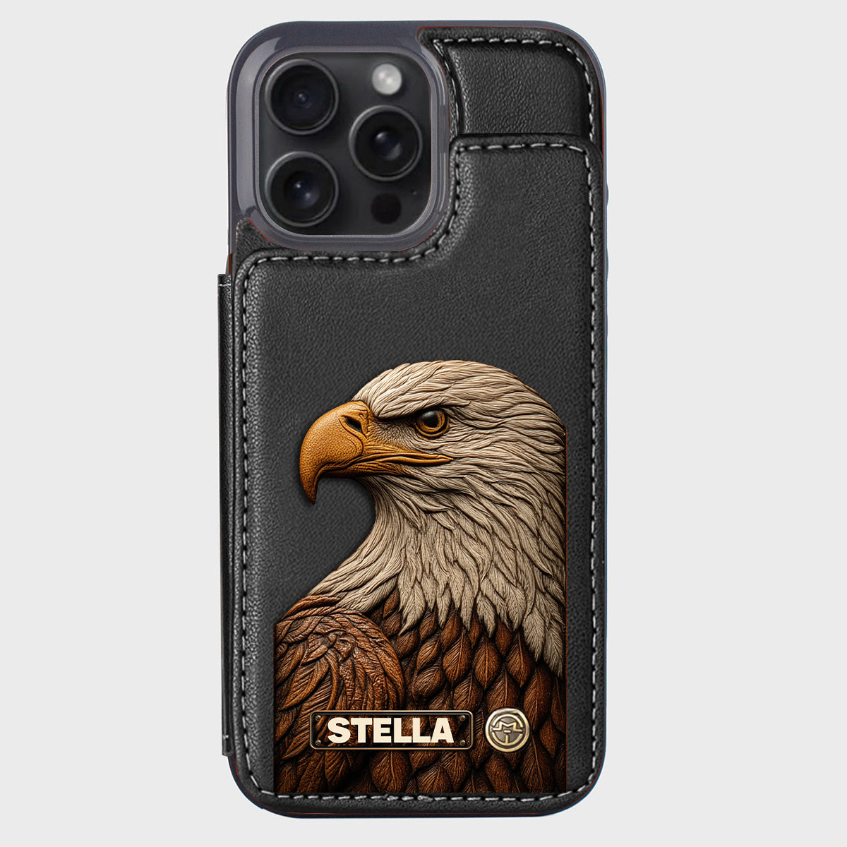 Majestic Eagle - Personalized Bald Eagle Wallet Phone Case