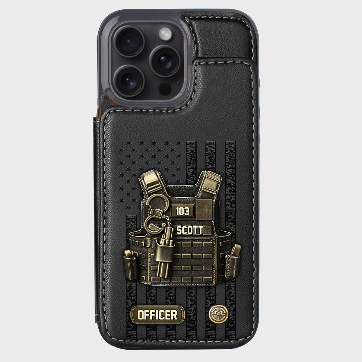 Proud Police - Personalized Police Officer Wallet Phone Case