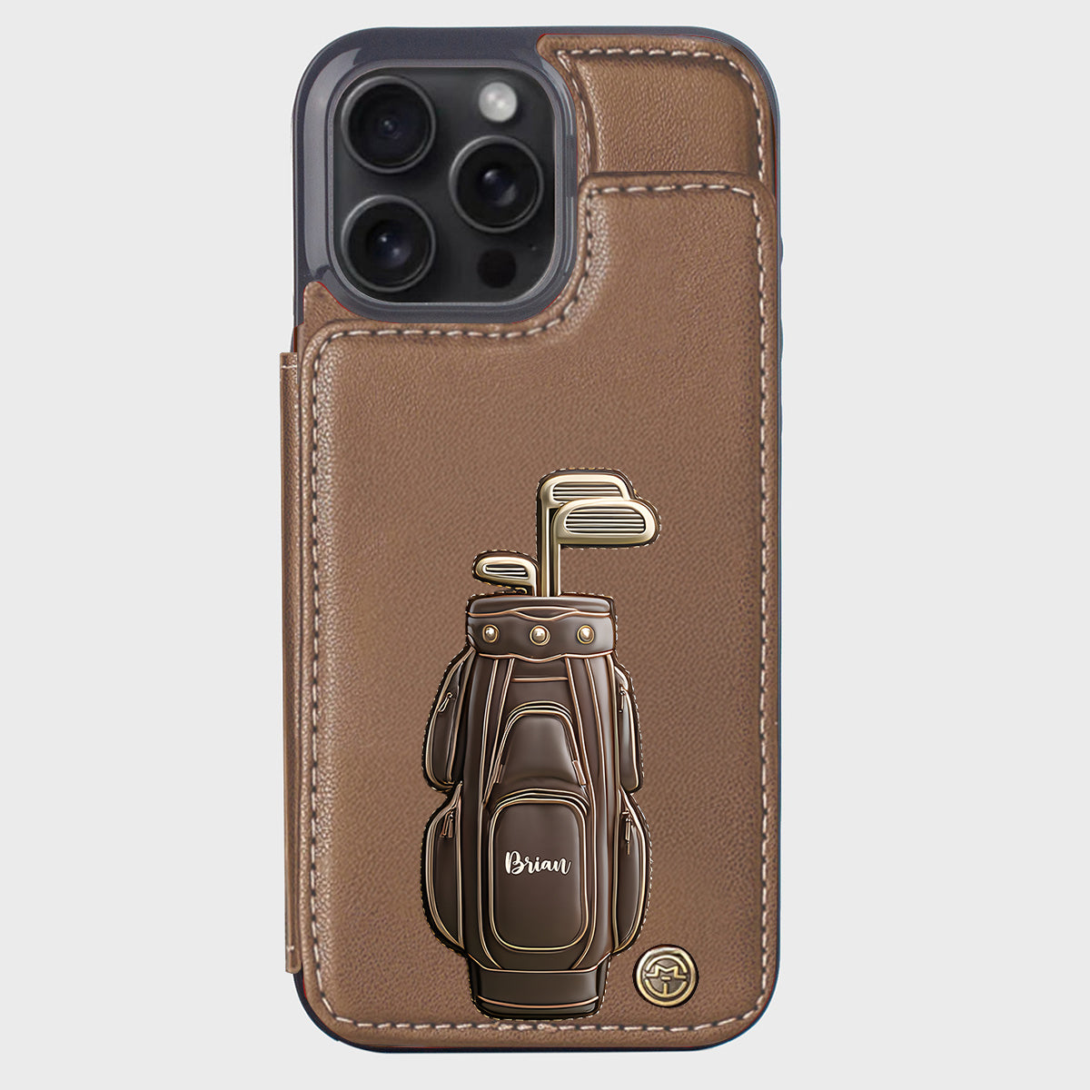 Luxury Gift For Golfer Custom Name - Personalized Golf Wallet Phone Case