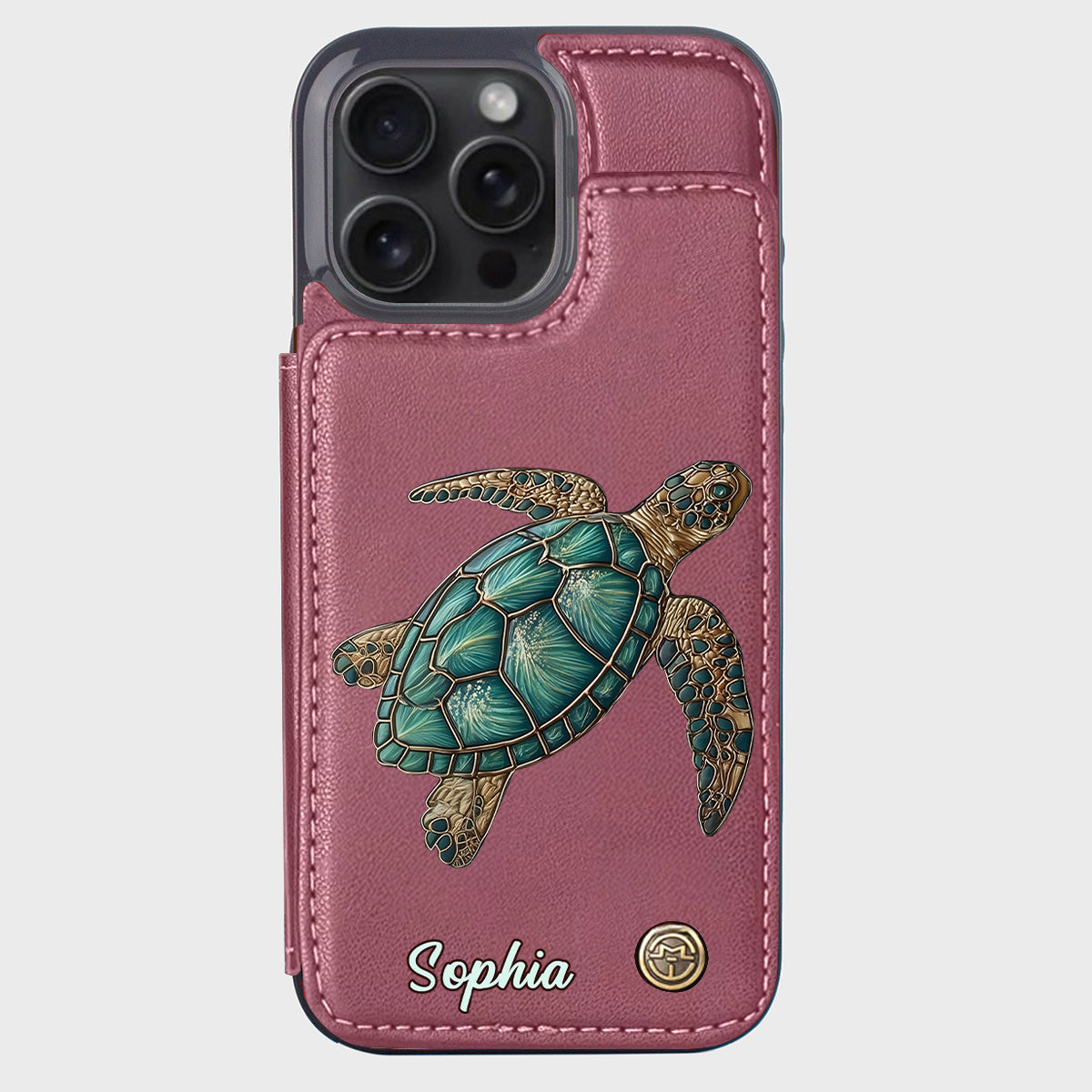 Love Turtles - Personalized Turtle Wallet Phone Case