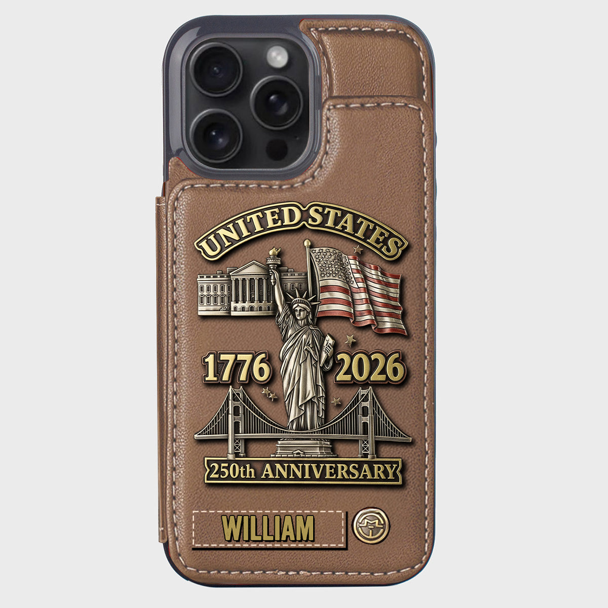 250th Anniversary - Personalized Wallet Phone Case