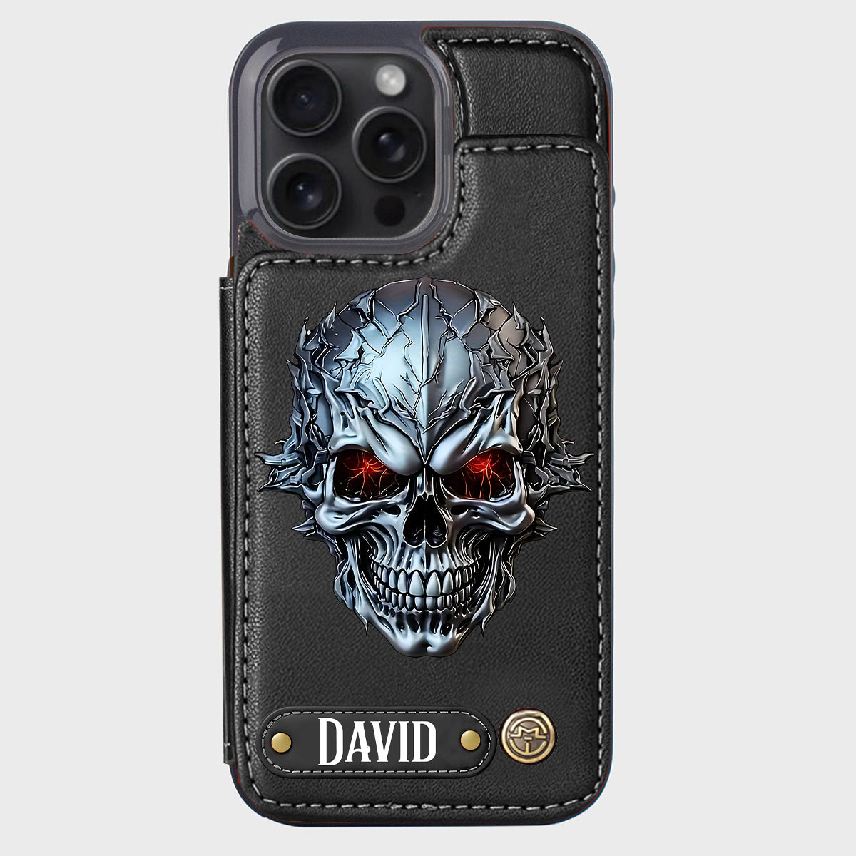 Cool Skull - Personalized Skull Wallet Phone Case