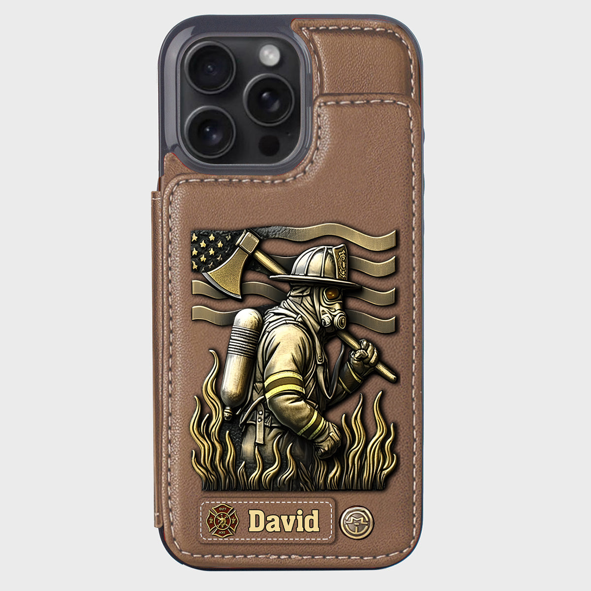Proud Firefighter - Personalized Firefighter Wallet Phone Case