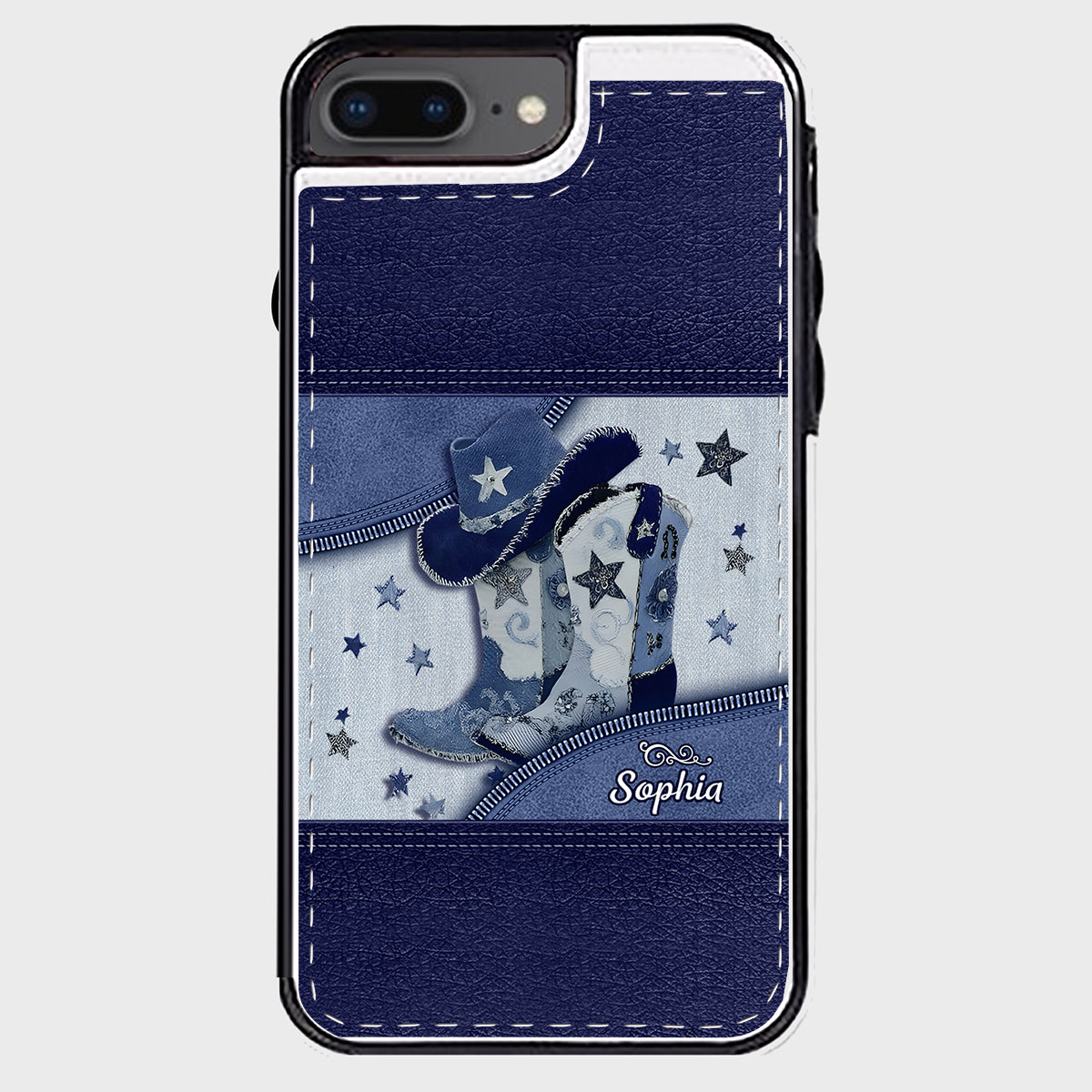 Cowgirl Boots - Personalized Cowgirl Foldable Wallet Phone Case