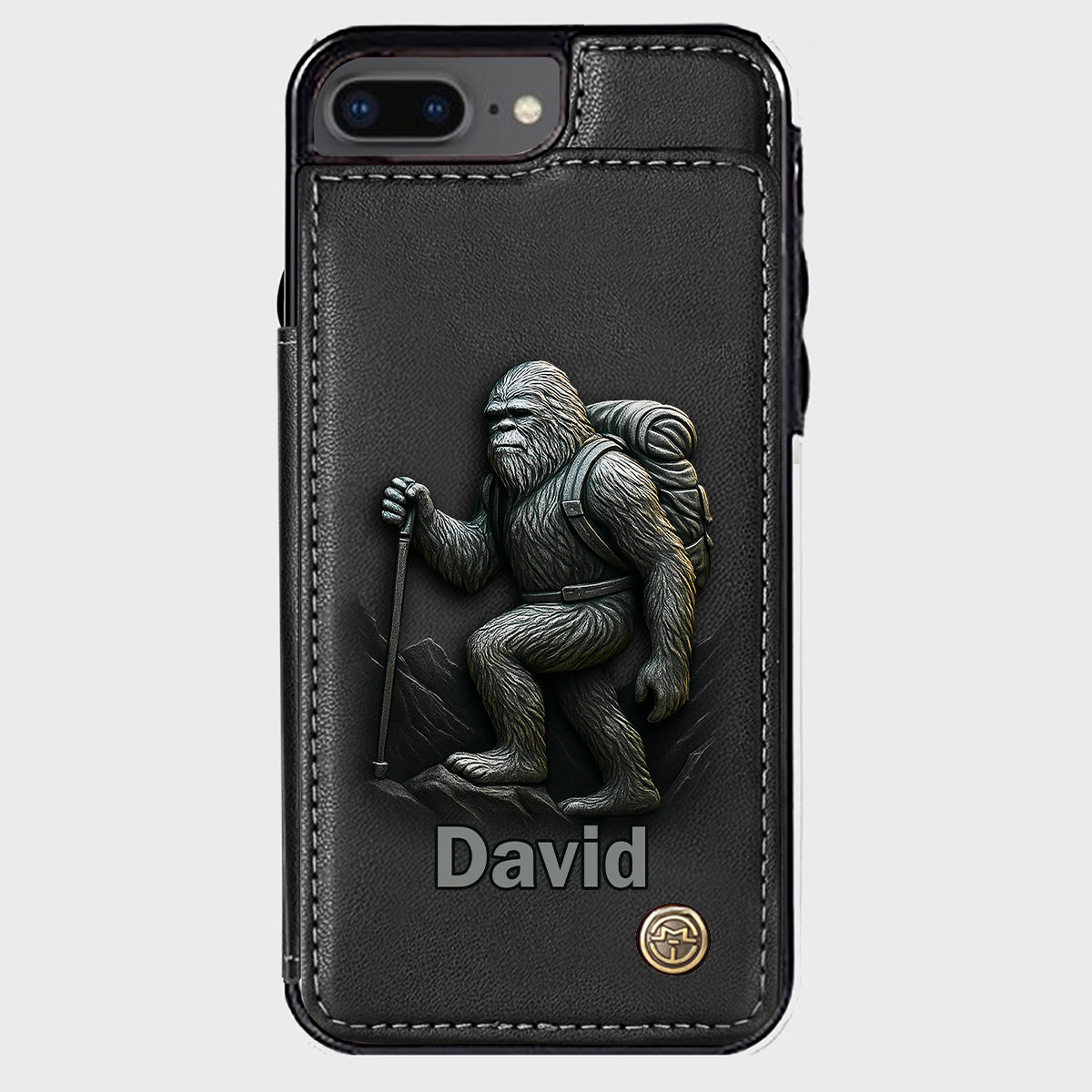Sasquatch - Personalisierte Handyhülle mit Wanderbrieftasche