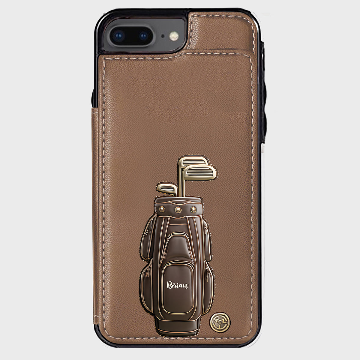 Luxury Gift For Golfer Custom Name - Personalized Golf Wallet Phone Case