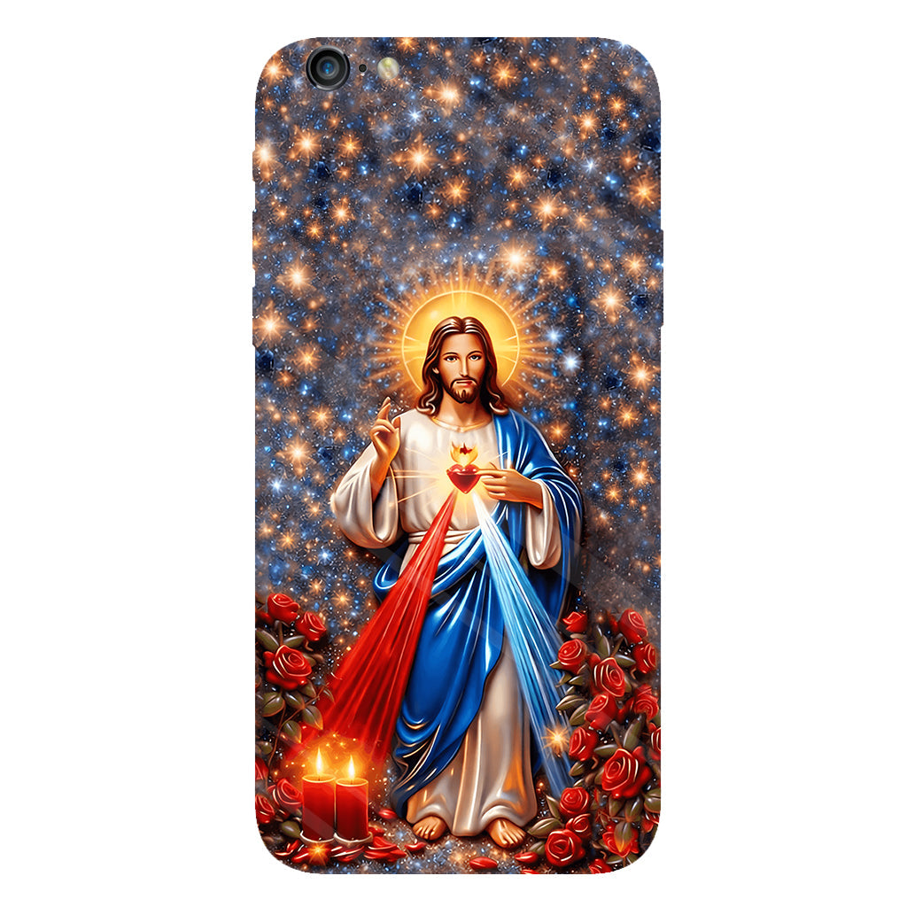 Sacred Heart of Jesus - Personalized Christian Full Print Phone Case
