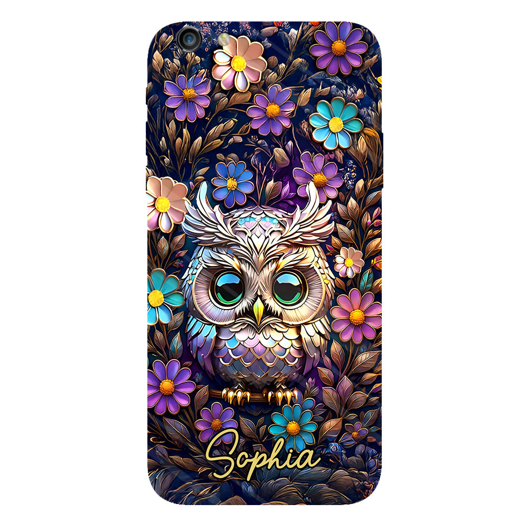 Cute Owl - Personalized Owl Full Print Phone Case