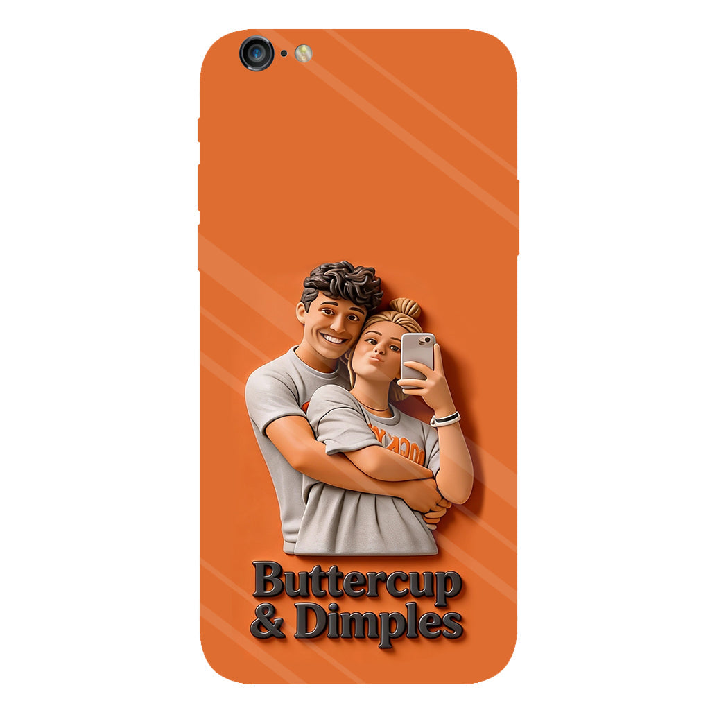 Individuell gestaltbar mit jedem Foto – Perfektes Valentinstagsgeschenk – Personalisierte Handyhülle mit vollflächigem Aufdruck für Paare