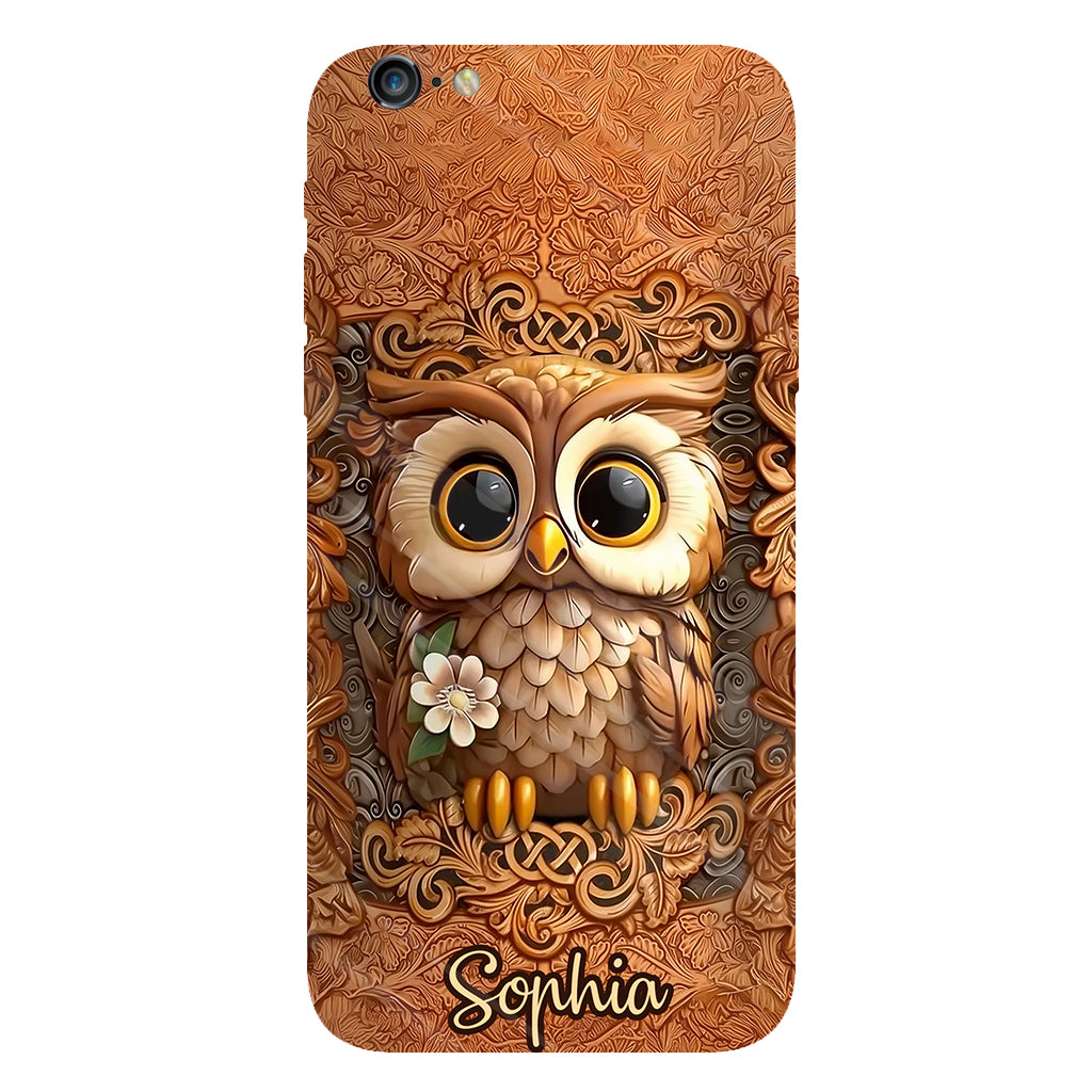 Beautiful Owl - Personalized Owl Full Print Phone Case