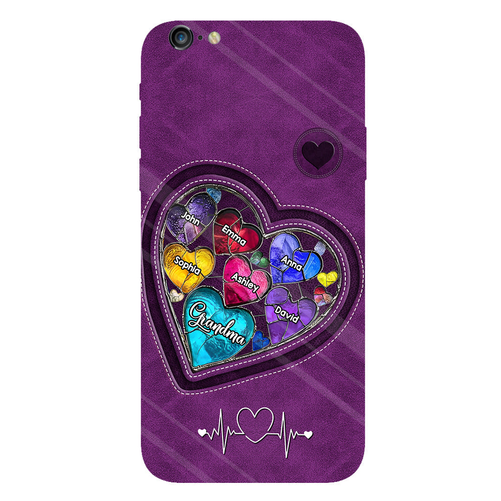Grandma's Mom's Sweethearts - Personalized Grandma Full Print Phone Case