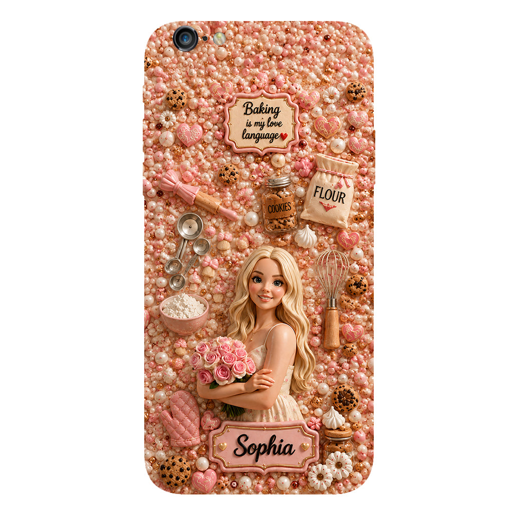Baking Is My Love Language - Personalized Baking Full Print Phone Case