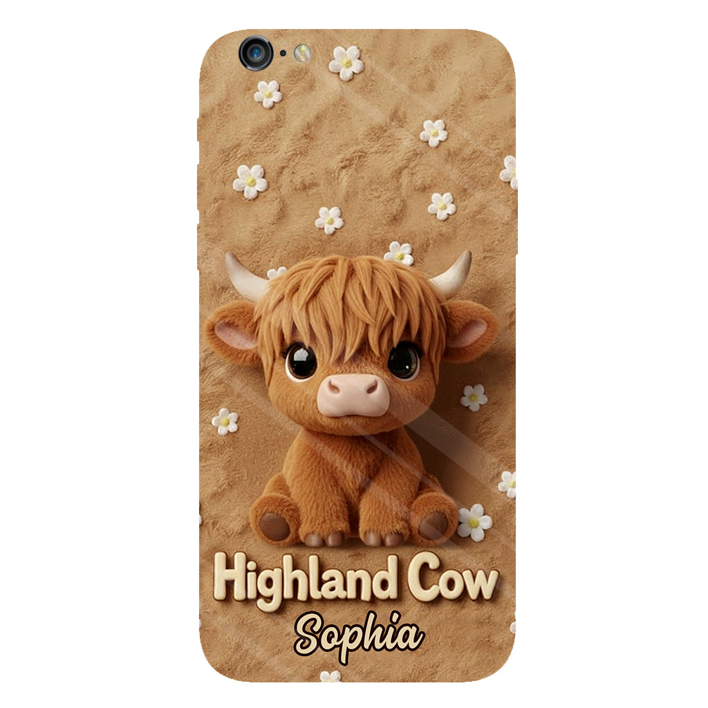 Just A Girl Who Loves Highland Cows - Personalized Highland Cow Full Print Phone Case