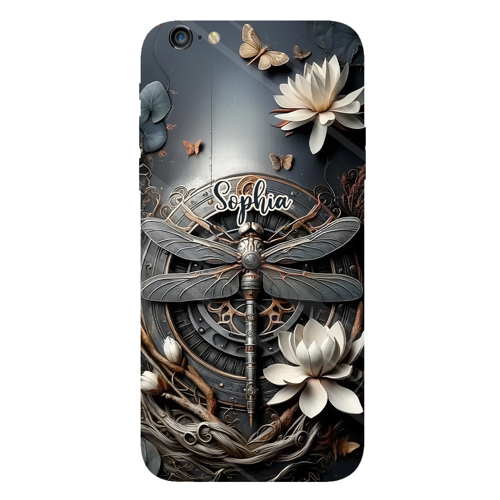 Black Dragonfly - Personalized Dragonfly Full Print Phone Case