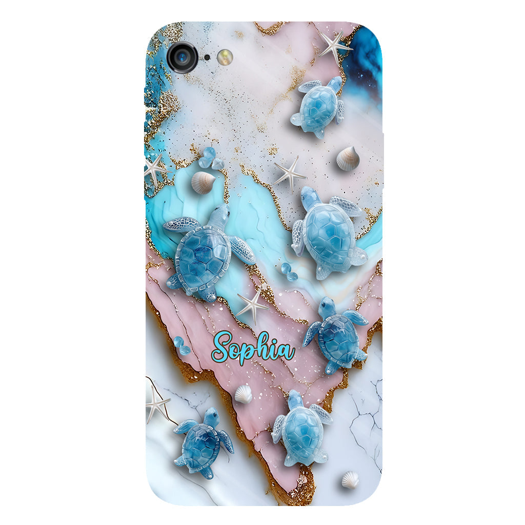 Liebe Schildkröten – Personalisierte Handyhülle mit Schildkrötenmotiv